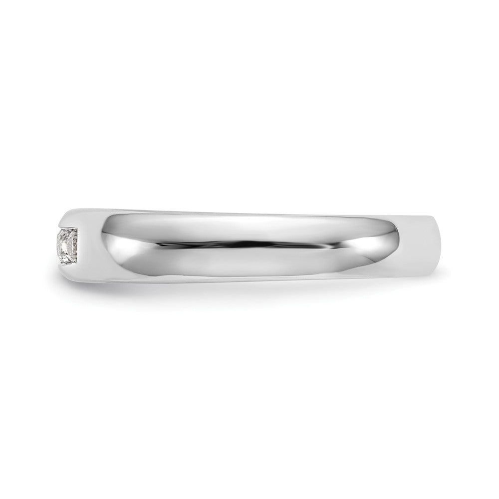 Exclusive 14K White Gold 5-Stone Diamond Band - 1/5 Carat, Stylish Value