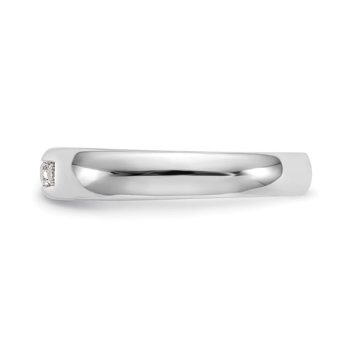 Exclusive 14K White Gold 5-Stone Diamond Band - 1/5 Carat, Stylish Value-3