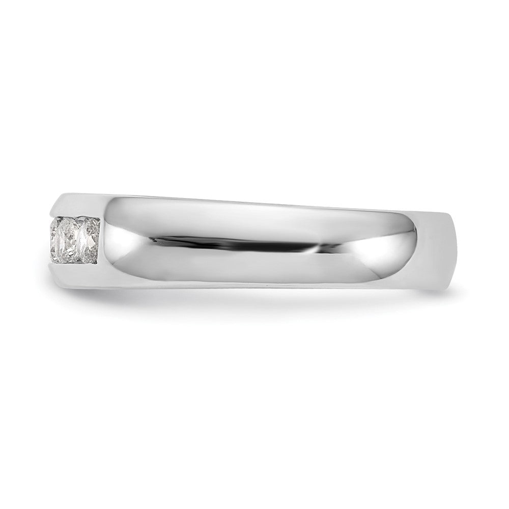 High-Quality 14K White Gold 5-Stone Diamond Band - 3/8 Carat, Stylish Value