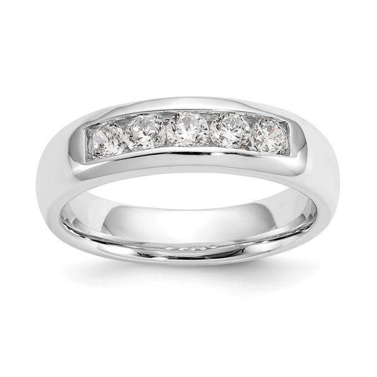 Buy Exclusive 14K White Gold 5-Stone Diamond Band - 1/2 Carat Total Weight