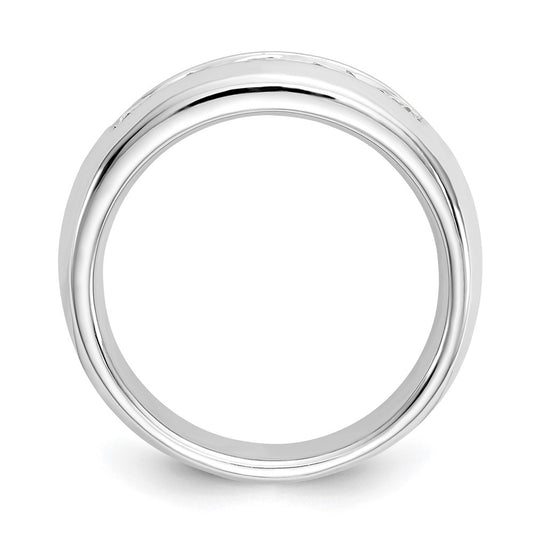 High-Quality 14K White Gold 5-Stone Round Diamond Band - 3/4 Carat Luxury Value