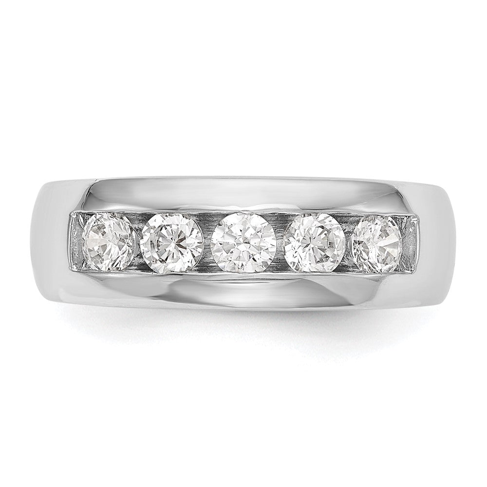 Buy Exclusive 14K White Gold 5-Stone Band for 3.7mm Round Stones
