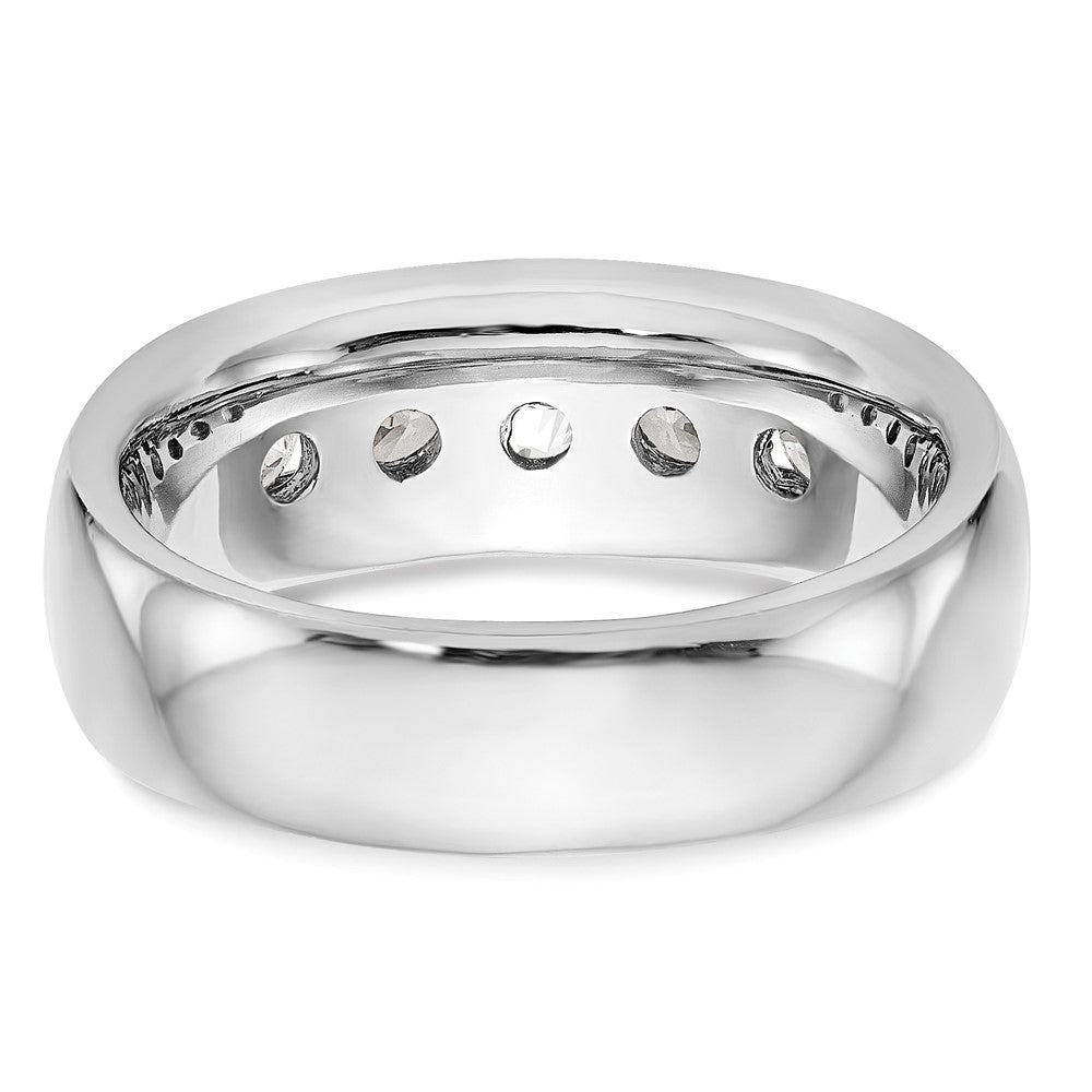 Buy Exclusive 14K White Gold 5-Stone Band for 3.7mm Round Stones