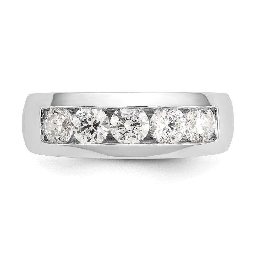 Buy 14K White Gold 5-Stone Diamond Band - 1.2 Carats, Stylish Luxury Jewelry