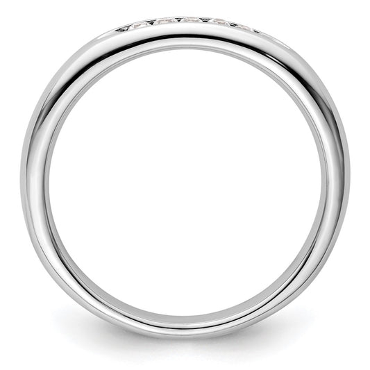 Buy Stylish 14K White Gold 5-Stone Diamond Band - 1/10 Carat Total Weight