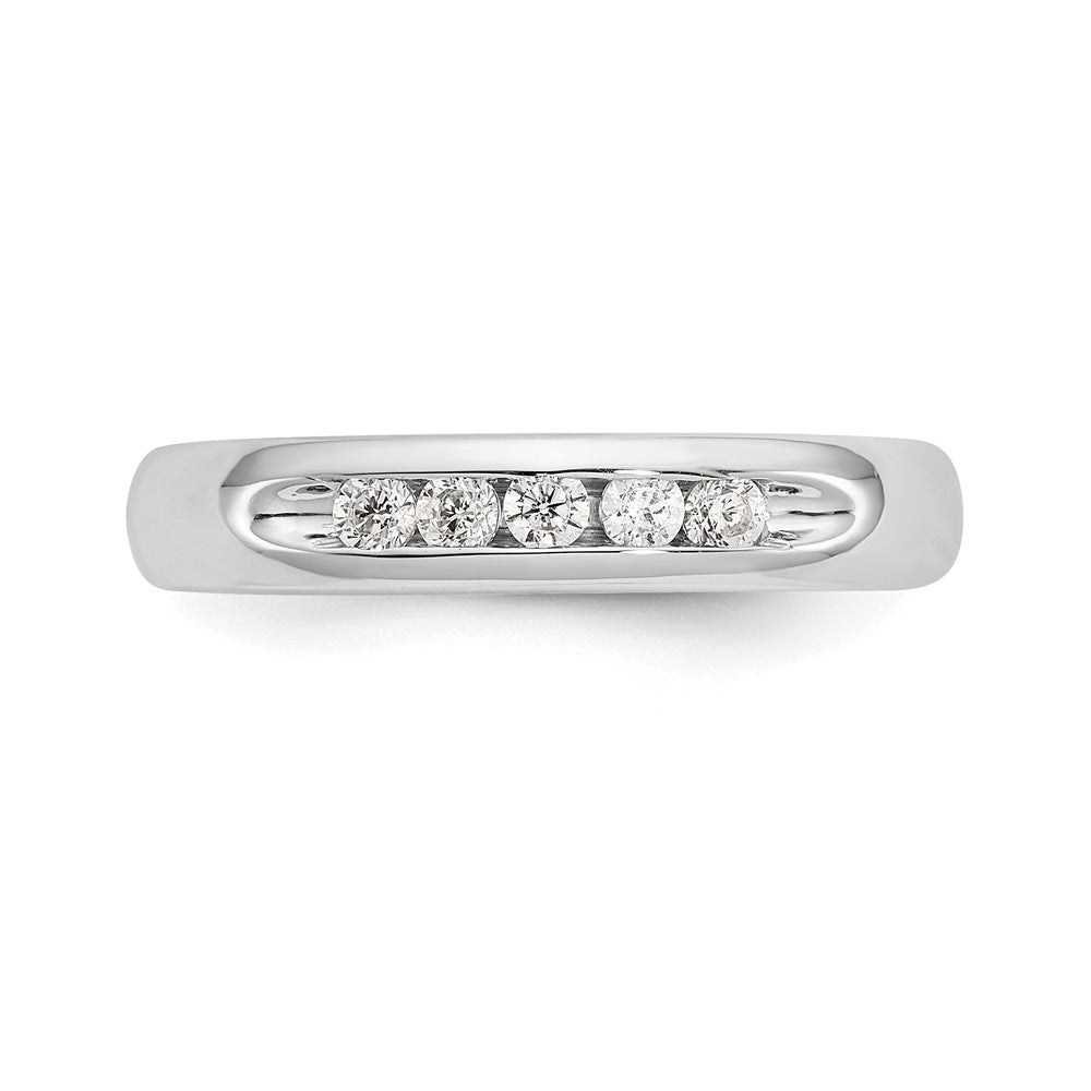 Buy Exclusive 14K White Gold 5-Stone Diamond Band - 1/5 Carat Value!