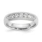 High-quality 14K White Gold 5-Stone Diamond Band - 3/8 Carat, Stylish Value-1