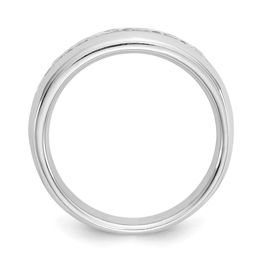 High-Quality 14K White Gold 5-Stone Diamond Band - 1/2 Carat, Stylish Value!