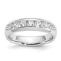High-Quality 14K White Gold 5-Stone Diamond Band - 1/2 Carat, Stylish Value!-1