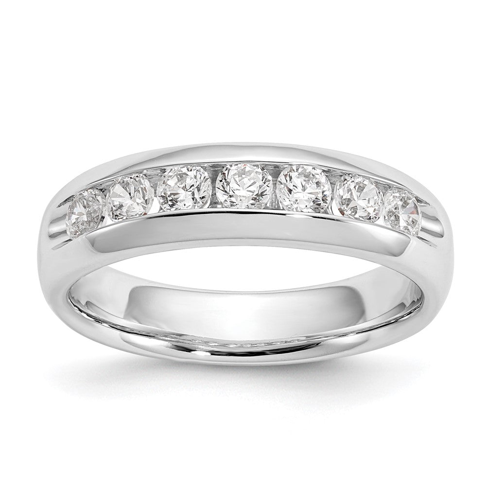 High-Quality 14K White Gold 5-Stone Diamond Band - 1/2 Carat, Stylish Value!