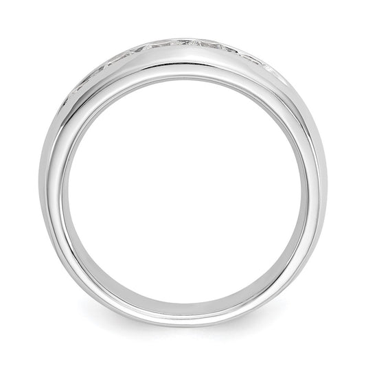 Buy Stylish 14K White Gold 5-Stone Diamond Band - 5/8 Carat Value Deal