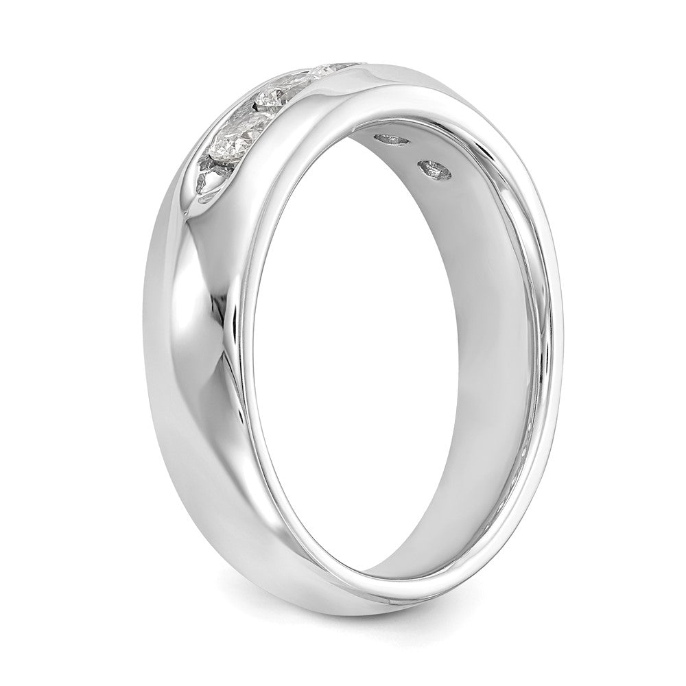 Buy Stylish 14K White Gold 5-Stone Diamond Band - 5/8 Carat Value Deal