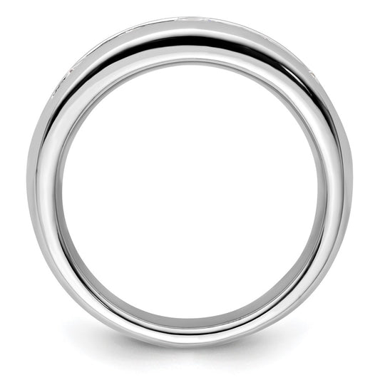 High-Quality 14K White Gold 5-Stone Band with 1 Carat Diamonds - Stylish Value!
