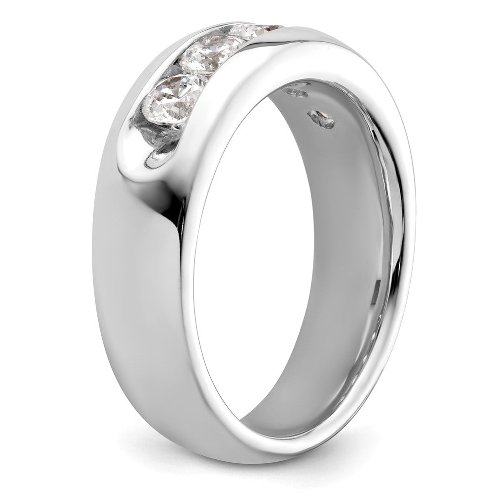 High-Quality 14K White Gold 5-Stone Band with 1 Carat Diamonds - Stylish Value!
