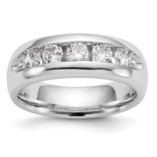 Buy Exclusive 14K White Gold 5-Stone Diamond Band - 1.2 Carats, Stylish & Affordable