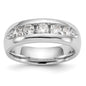 Buy 14K White Gold Open Channel Band for 5-Stone Setting - Stylish Value!-1