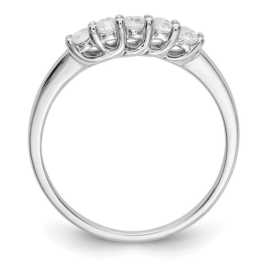 Buy 14K White Gold 5-Stone Diamond Band - 1/4 Carat, Stylish Value!