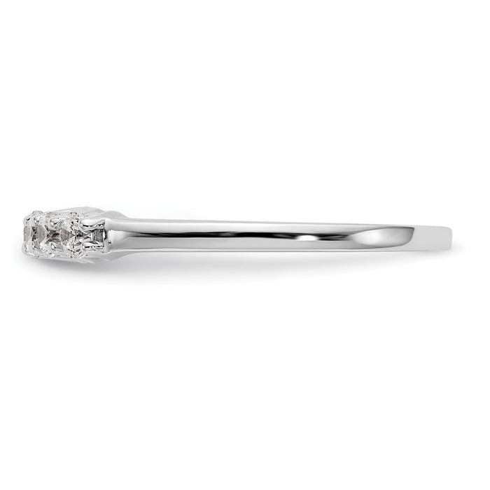 Buy 14K White Gold 5-Stone Diamond Band - 1/4 Carat, Stylish Value!-3