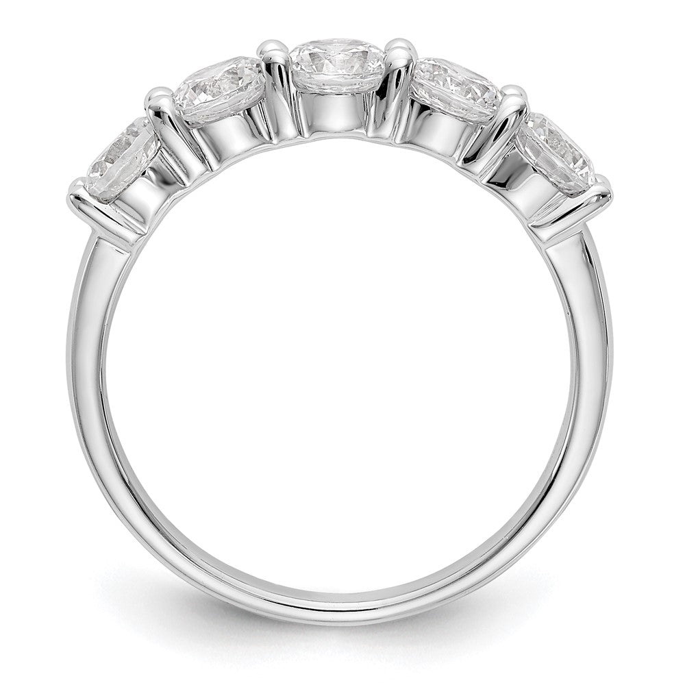 Exclusive 14K White Gold 5-Stone Diamond Band - 1.3 Carat Luxury Value