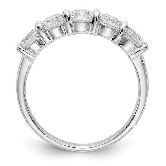 Exclusive 14K White Gold 5-Stone Diamond Band - 1.3 Carat Luxury Value