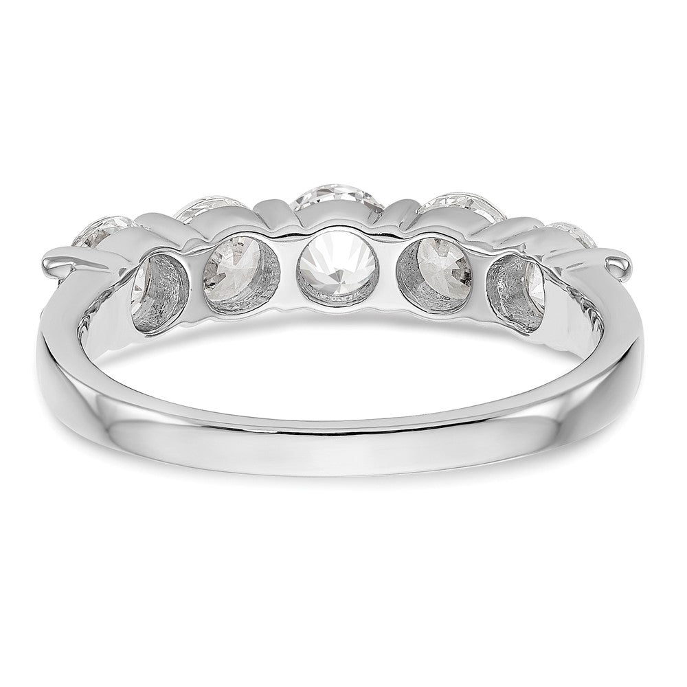 Exclusive 14K White Gold 5-Stone Diamond Band - 1.3 Carat Luxury Value