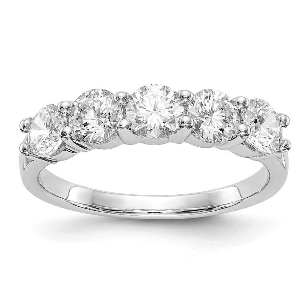 Exclusive 14K White Gold 5-Stone Diamond Band - 1.3 Carat Luxury Value
