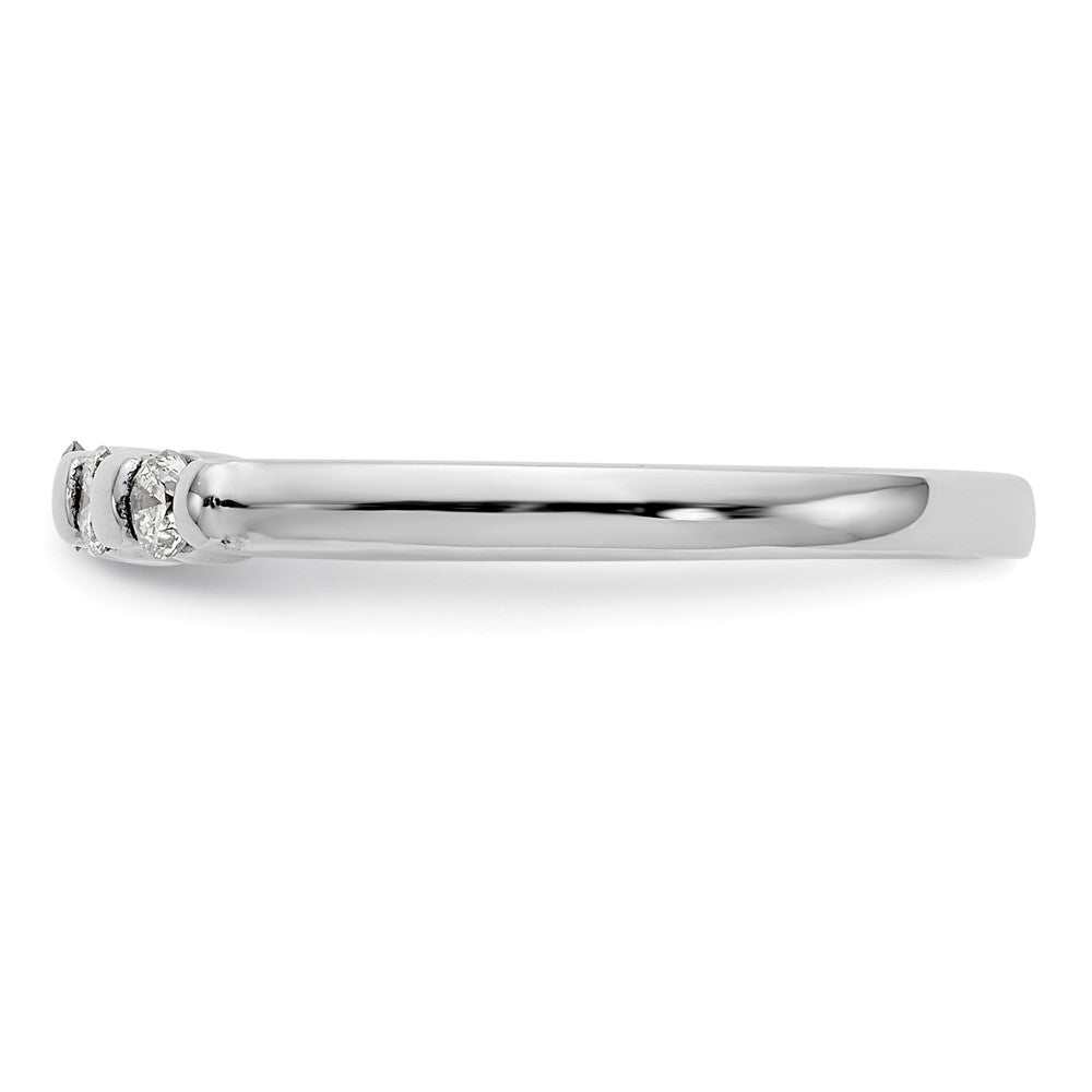 Buy 14K White Gold 5-Stone Diamond Band - Stylish Channel-Set Mounting