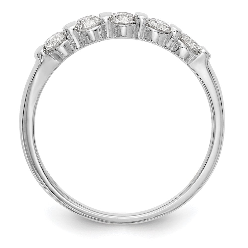 Buy Exclusive 14K White Gold 5-Stone Diamond Band - Stylish & Affordable!