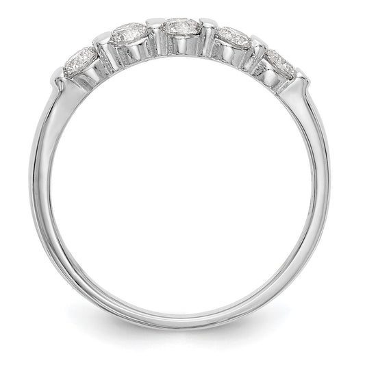 Buy Exclusive 14K White Gold 5-Stone Diamond Band - Stylish & Affordable!