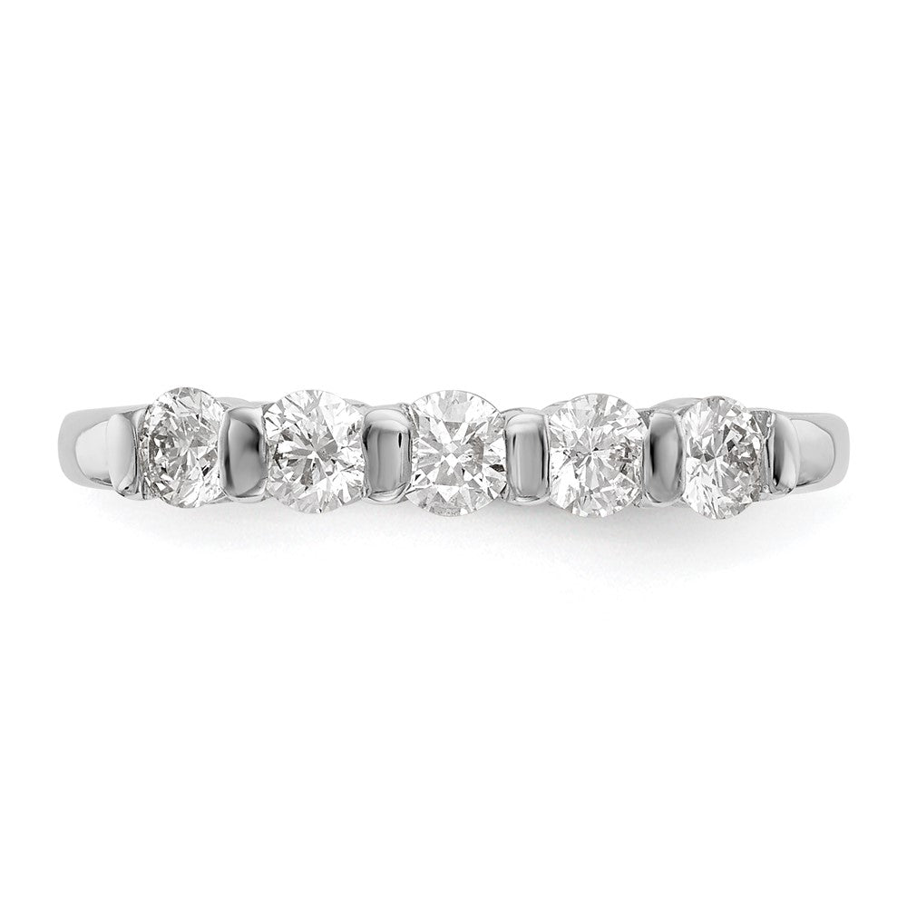 Buy Exclusive 14K White Gold 5-Stone Diamond Band - Stylish & Affordable!