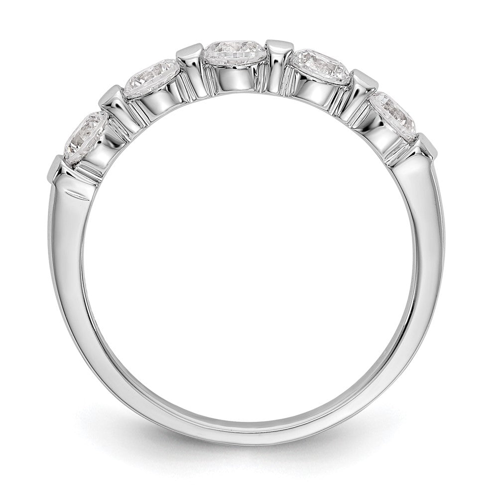 Buy Exclusive 14K White Gold 5-Stone Diamond Band Mounting - Stylish & Affordable