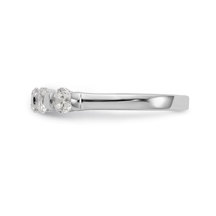 Buy Exclusive 14K White Gold 5-Stone Diamond Band Mounting - Stylish & Affordable-3