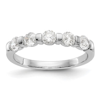 Buy Exclusive 14K White Gold 5-Stone Diamond Band Mounting - Stylish & Affordable