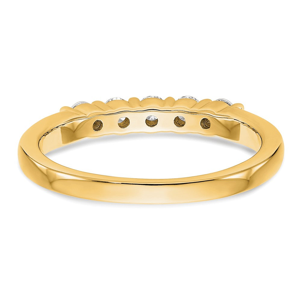 Buy Stylish 14K Yellow Gold 5-Stone Diamond Band Setting (2.5mm) Today!