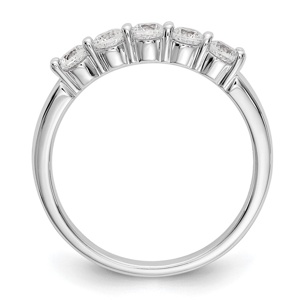 Buy Stylish 14K White Gold 5-Stone Diamond Band - 1/2 Carat Total Weight
