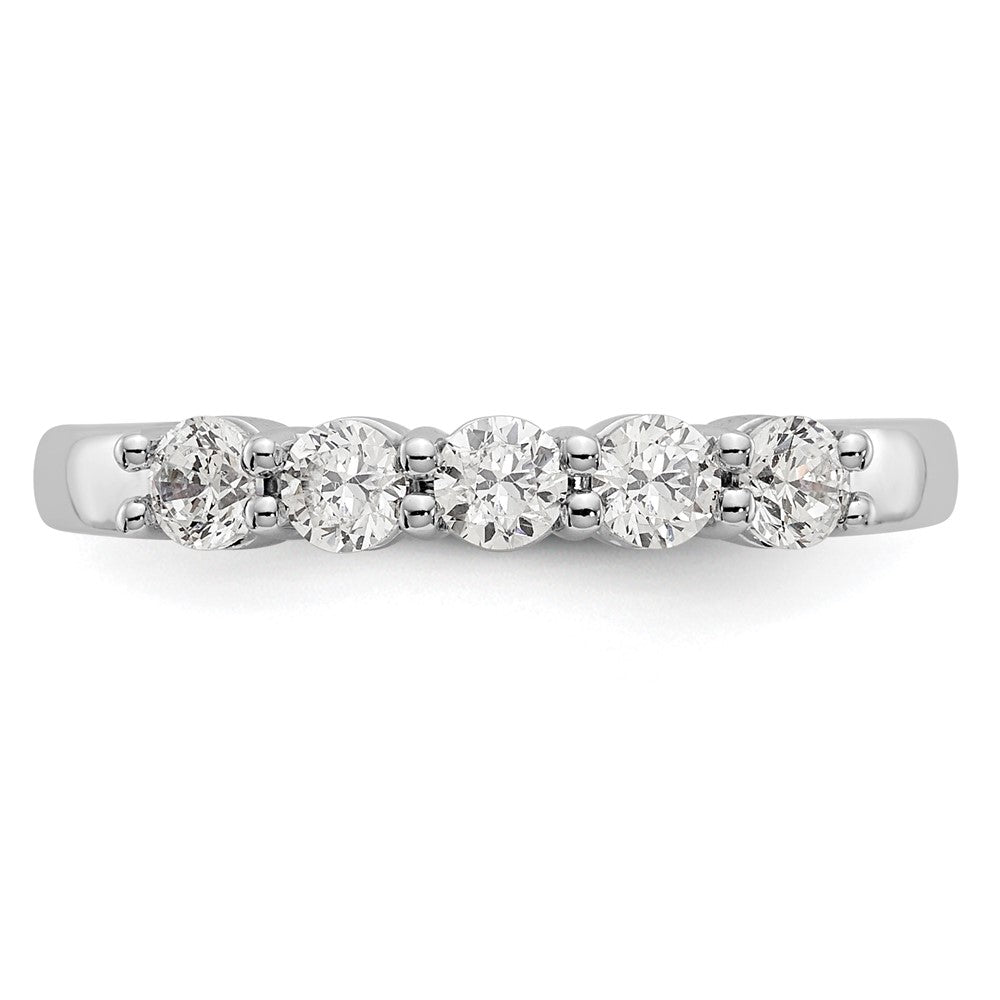 Buy Stylish 14K White Gold 5-Stone Diamond Band - 1/2 Carat Total Weight
