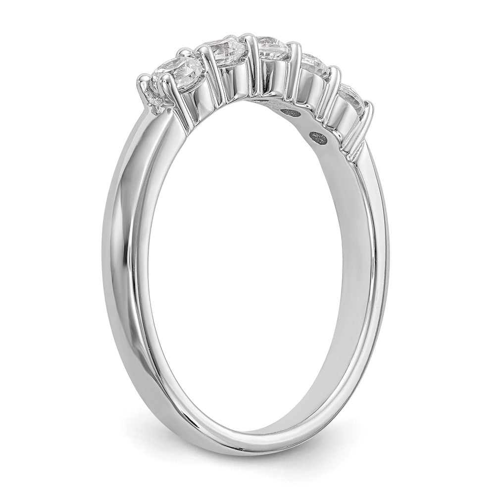 Buy Stylish 14K White Gold 5-Stone Diamond Band - 1/2 Carat Total Weight