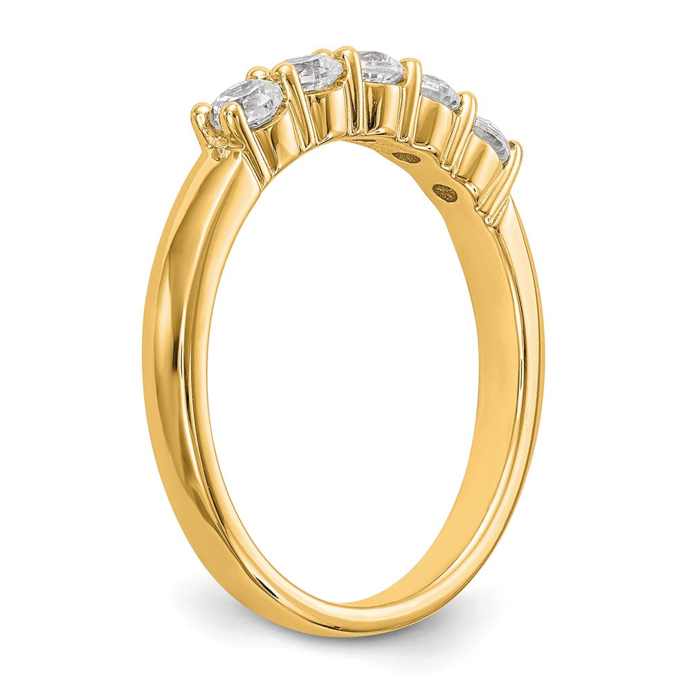 High-Quality 14K Gold 5-Stone Diamond Band Setting - Stylish & Affordable!