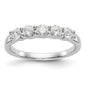 High-Quality 14K White Gold 5-Stone Diamond Band - 5/8 Carat Value Jewelry-1