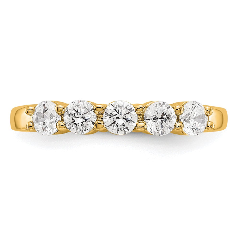 Exclusive 14K Yellow Gold 5-Stone Diamond Band Setting for 5 Round Diamonds (3.2mm)