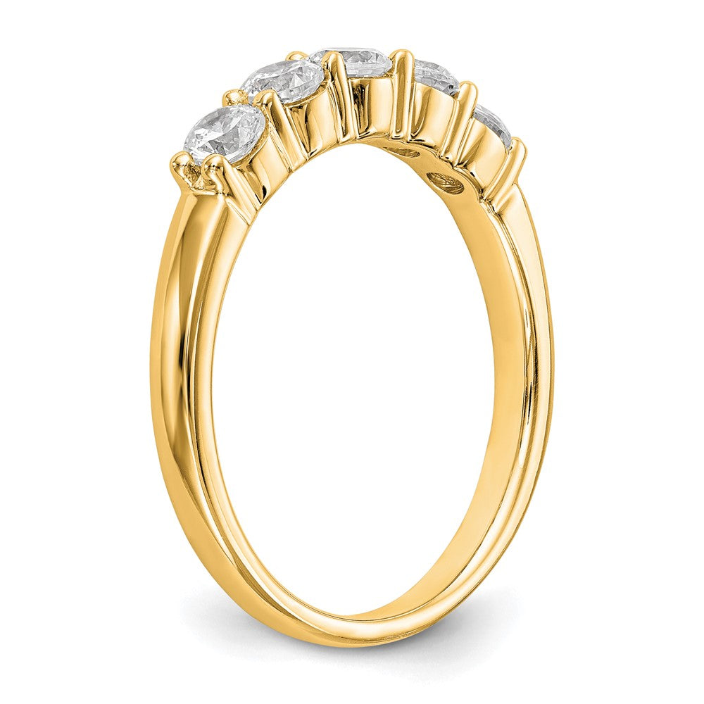 Exclusive 14K Yellow Gold 5-Stone Diamond Band Setting for 5 Round Diamonds (3.2mm)