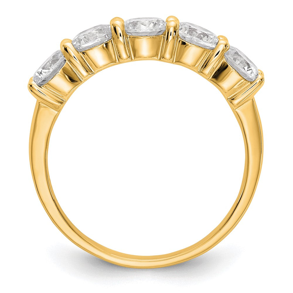 Buy Exclusive 14K Gold 5-Stone Diamond Band Setting, 4.5mm Round, Stylish Design