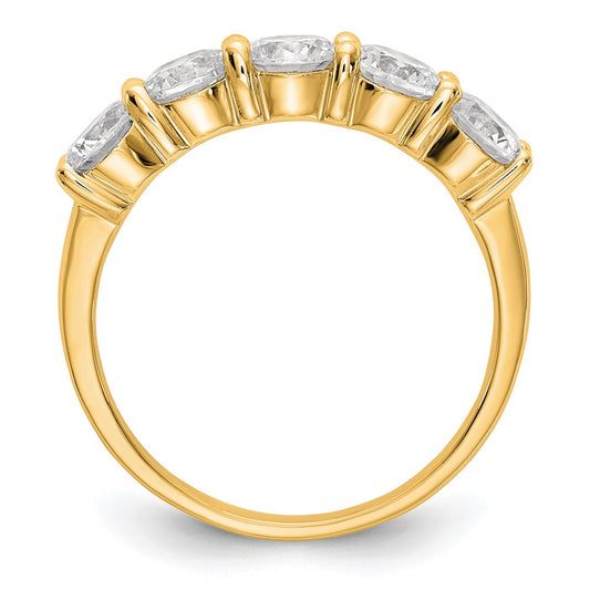 Buy Exclusive 14K Gold 5-Stone Diamond Band Setting, 4.5mm Round, Stylish Design
