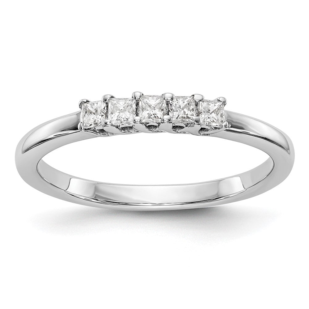 Buy Exclusive 14K White Gold 5-Stone Diamond Band Setting for 5 Princess Cuts