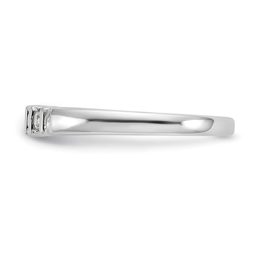 Exclusive 14K White Gold 5-Stone Diamond Band Mounting for 2.1mm Gems