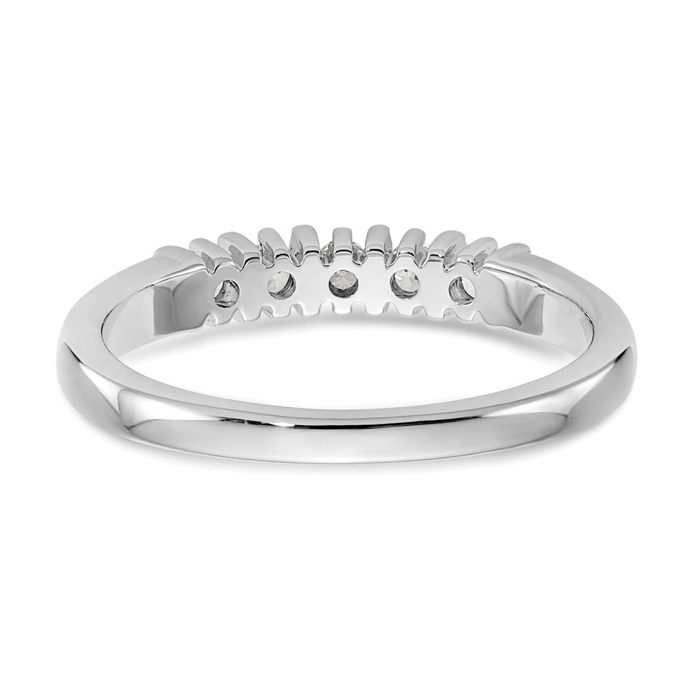 Exclusive 14K White Gold 5-Stone Diamond Band Mounting for 2.1mm Gems