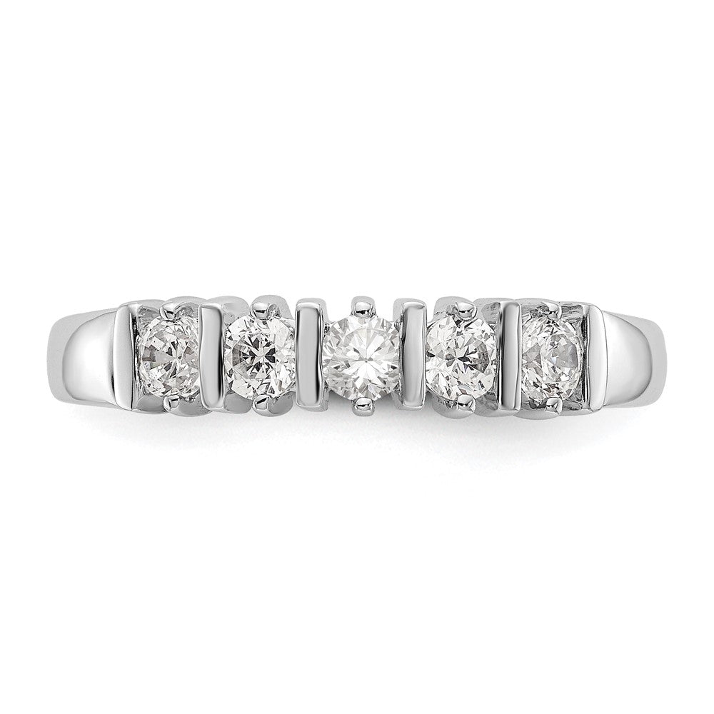 Buy Exclusive 14K White Gold 5-Stone Diamond Band Setting - Stylish & Affordable!