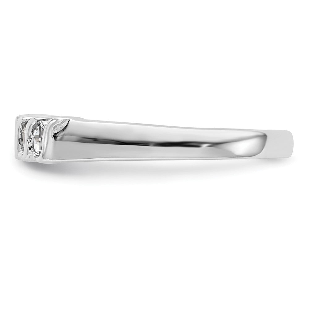 Buy Stylish 14K White Gold 5-Stone Diamond Band - 1/4 Carat Total Weight