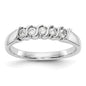 Buy Stylish 14K White Gold 5-Stone Diamond Band - 1/4 Carat Total Weight-1