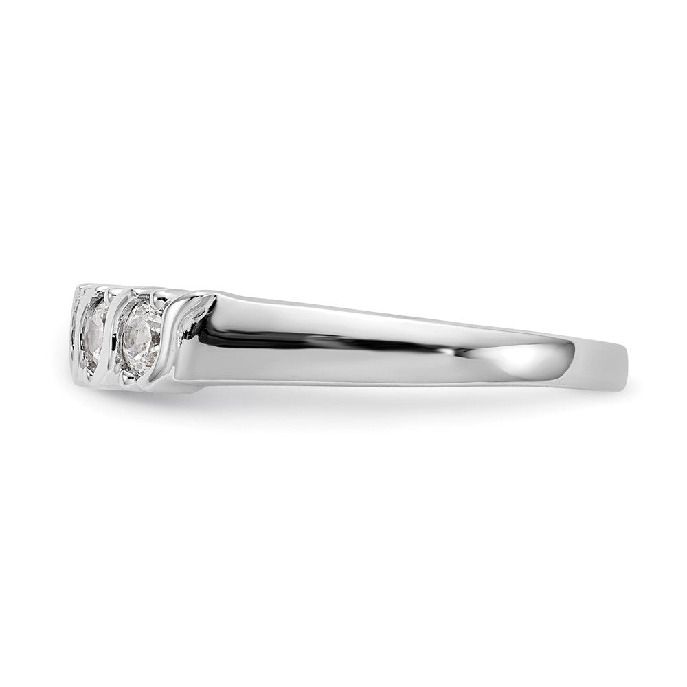 Exclusive 14K White Gold 5-Stone Round Diamond Band - 1/2 Carat Luxury